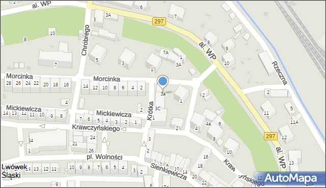 Lwówek Śląski, Konopnickiej Marii, 3a, mapa Lwówek Śląski