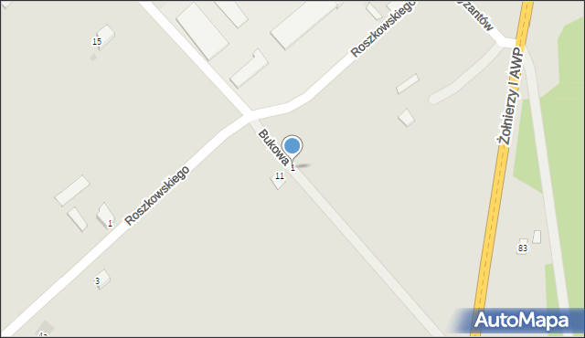 Magnuszew, Kolonia Magnuszew, 1, mapa Magnuszew