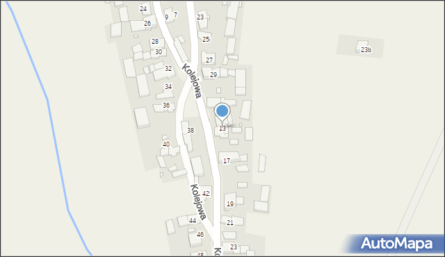 Mąkoszyce, Kolejowa, 13, mapa Mąkoszyce