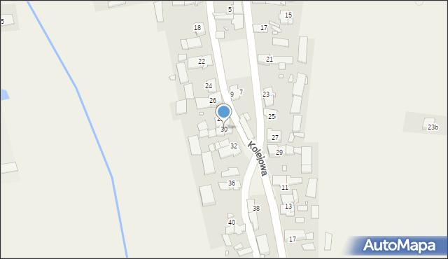 Mąkoszyce, Kolejowa, 30, mapa Mąkoszyce