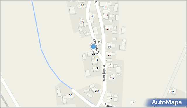 Mąkoszyce, Kolejowa, 44, mapa Mąkoszyce