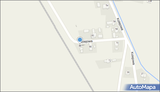 Mąkoszyce, Kolejowa, 66, mapa Mąkoszyce