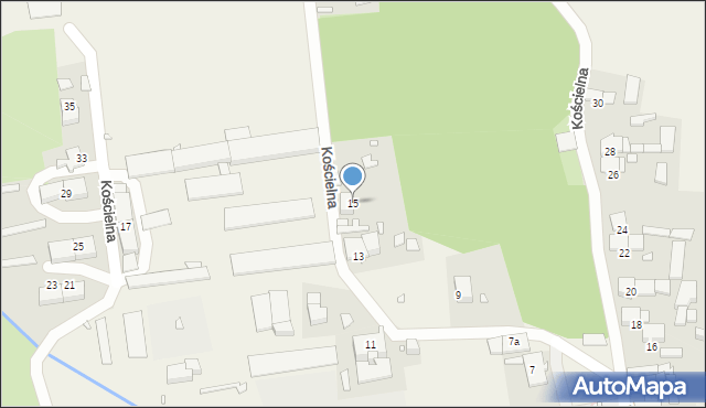 Mąkoszyce, Kościelna, 15, mapa Mąkoszyce