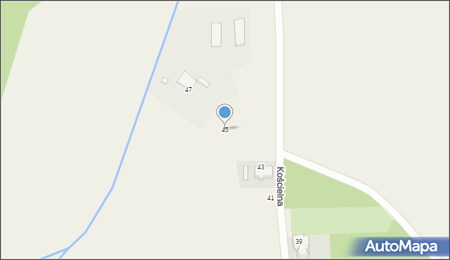 Mąkoszyce, Kościelna, 45, mapa Mąkoszyce