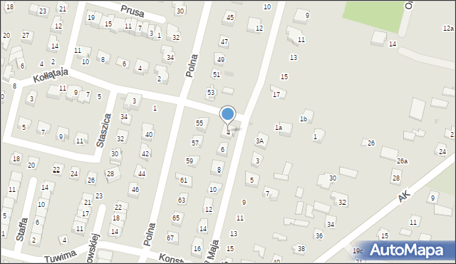 Maków Mazowiecki, Konstytucji 3 Maja, 4, mapa Maków Mazowiecki