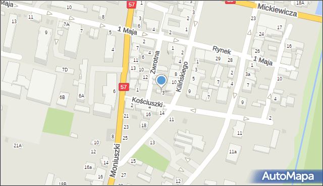 Maków Mazowiecki, Kościuszki Tadeusza, gen., 5, mapa Maków Mazowiecki