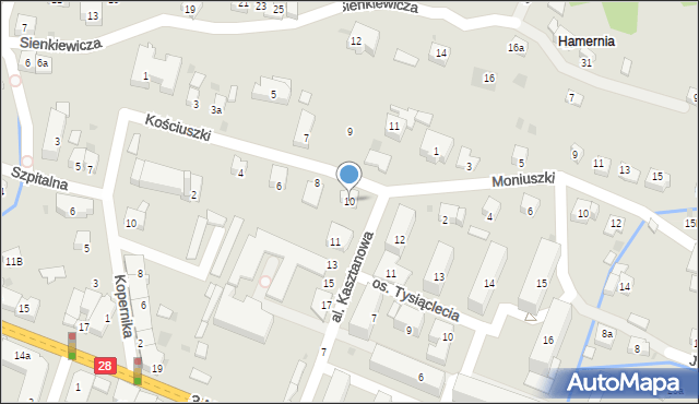 Maków Podhalański, Kościuszki Tadeusza, gen., 10, mapa Maków Podhalański