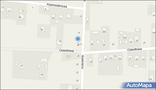 Makowiec, Kościelna, 16, mapa Makowiec