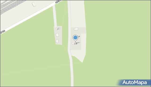 Małaszewicze, Kolejarzy Południe, 11B, mapa Małaszewicze