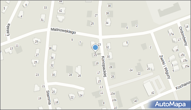 Malbork, Konopackiej Haliny, 21, mapa Malborka