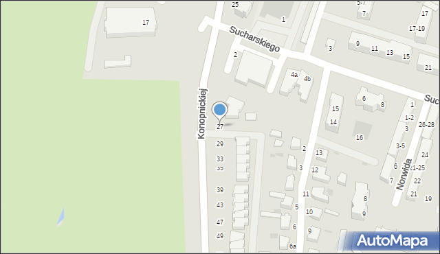 Malbork, Konopnickiej Marii, 27, mapa Malborka