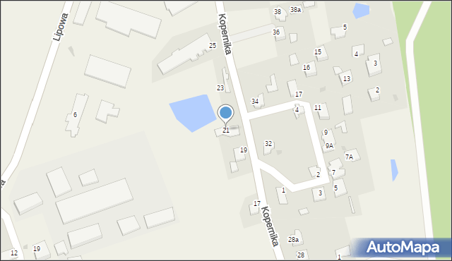 Małdyty, Kopernika Mikołaja, 21, mapa Małdyty