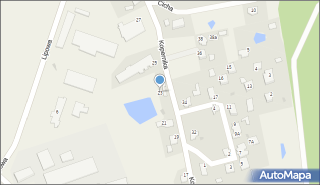 Małdyty, Kopernika Mikołaja, 23, mapa Małdyty