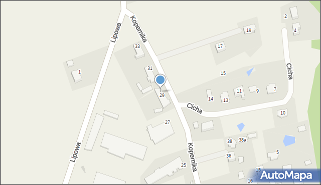 Małdyty, Kopernika Mikołaja, 29B, mapa Małdyty