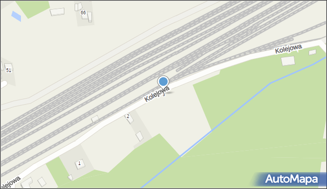 Małkinia Górna, Kolejowa, 3, mapa Małkinia Górna