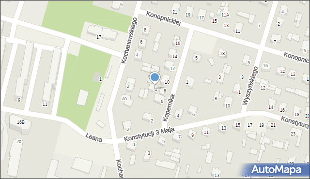 Małkinia Górna, Kopernika Mikołaja, 4, mapa Małkinia Górna