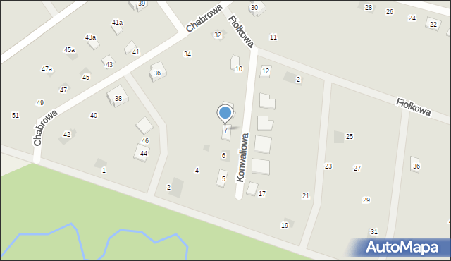 Małomice, Konwaliowa, 7, mapa Małomice