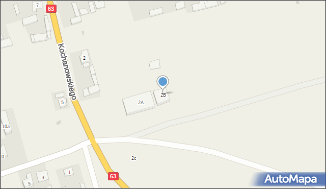Mały Płock, Kochanowskiego Jana, 2B, mapa Mały Płock