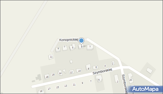 Marcinowice, Konopnickiej Marii, 3, mapa Marcinowice