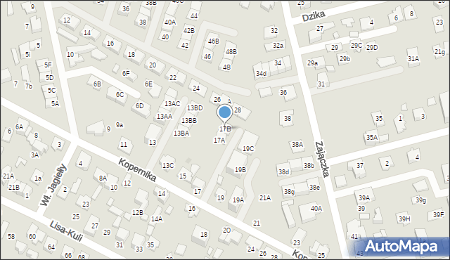 Marki, Kopernika Mikołaja, 17B, mapa Marki