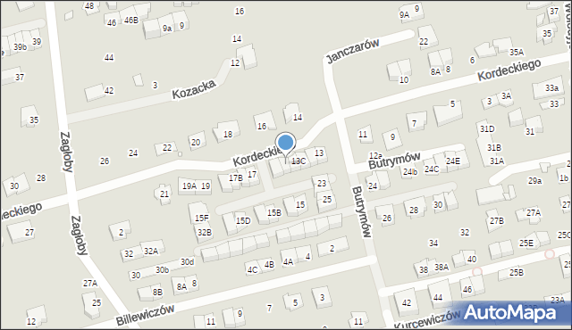 Marki, Kordeckiego Augustyna, ks., 13E, mapa Marki