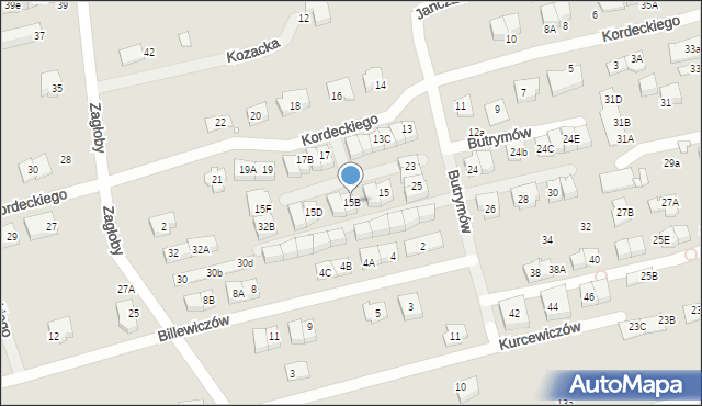 Marki, Kordeckiego Augustyna, ks., 15B, mapa Marki