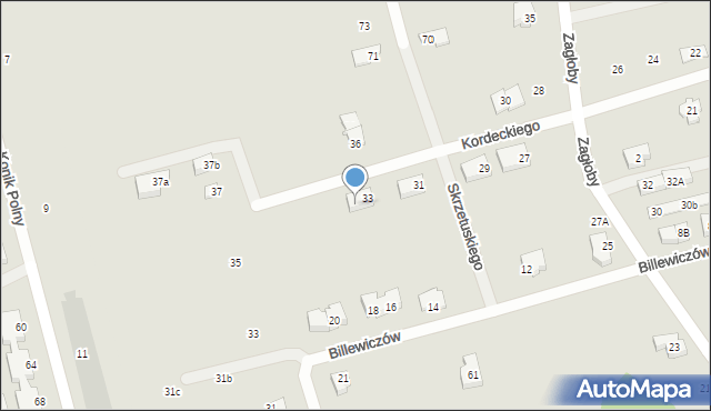 Marki, Kordeckiego Augustyna, ks., 33A, mapa Marki