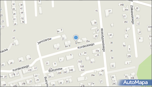 Marki, Kordeckiego Augustyna, ks., 6, mapa Marki