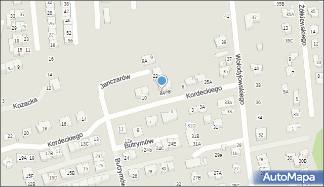 Marki, Kordeckiego Augustyna, ks., 8A, mapa Marki