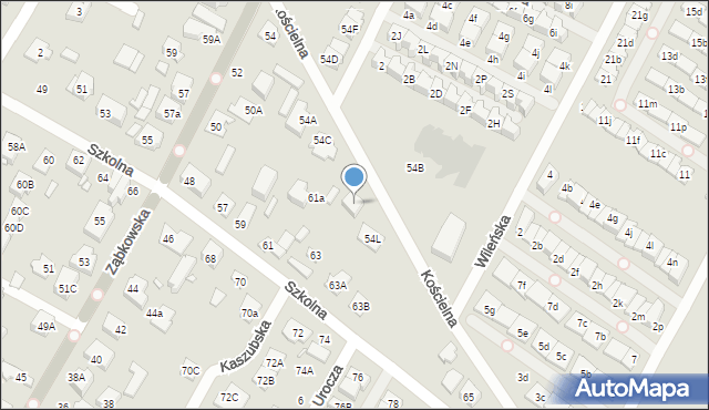 Marki, Kościelna, 8, mapa Marki