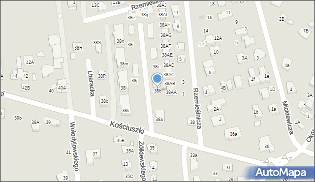 Marki, Kościuszki Tadeusza, gen., 38b, mapa Marki