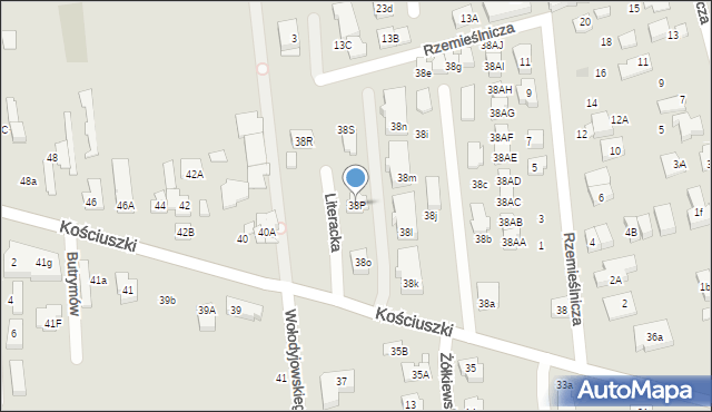 Marki, Kościuszki Tadeusza, gen., 38P, mapa Marki