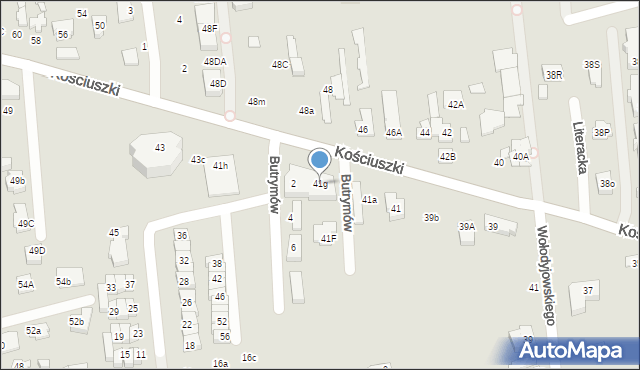 Marki, Kościuszki Tadeusza, gen., 41g, mapa Marki