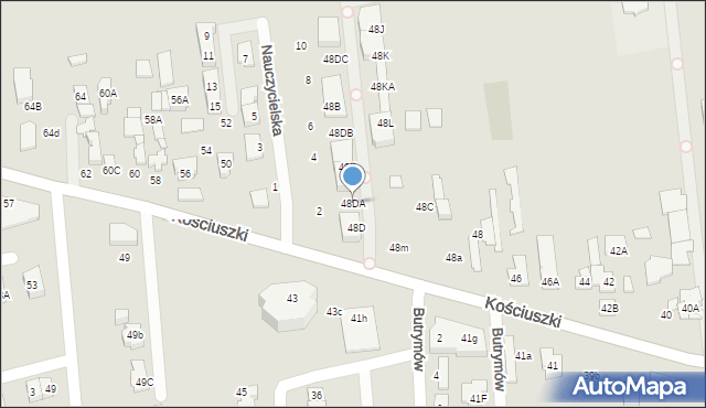 Marki, Kościuszki Tadeusza, gen., 48DA, mapa Marki