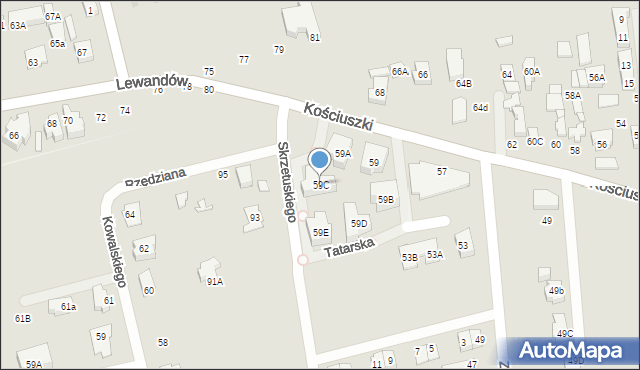 Marki, Kościuszki Tadeusza, gen., 59C, mapa Marki