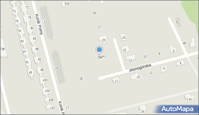 Marki, Kowalskiego Rocha, 23a, mapa Marki