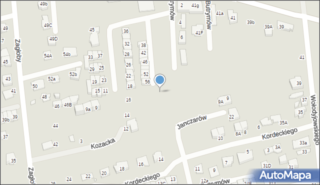 Marki, Kozacka, 16c, mapa Marki