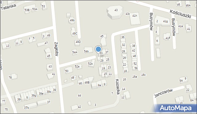 Marki, Kozacka, 31, mapa Marki