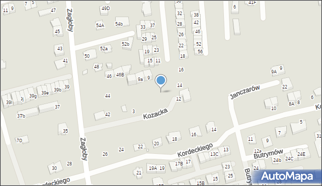 Marki, Kozacka, 7, mapa Marki