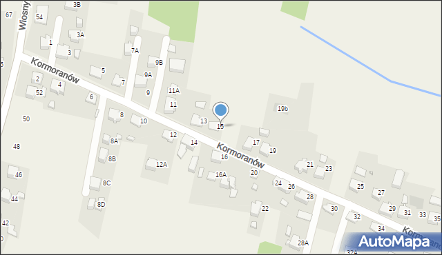 Marklowice, Kormoranów, 15, mapa Marklowice