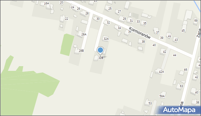 Marklowice, Kormoranów, 32B, mapa Marklowice