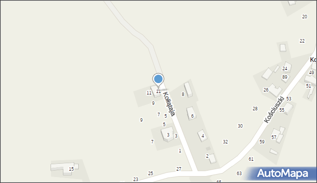 Masłomiąca, Kołłątaja Hugo, 11, mapa Masłomiąca