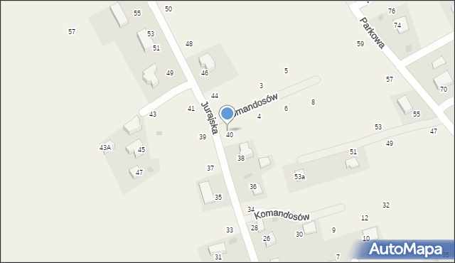 Masłomiąca, Komandosów, 2, mapa Masłomiąca