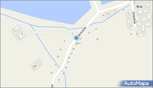 Masłomiąca, Kościuszki Tadeusza, gen., 23, mapa Masłomiąca