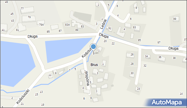 Masłomiąca, Kościuszki Tadeusza, gen., 3, mapa Masłomiąca