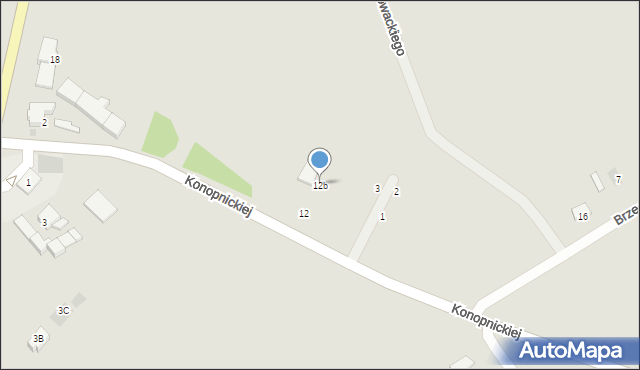 Maszewo, Konopnickiej Marii, 12b, mapa Maszewo