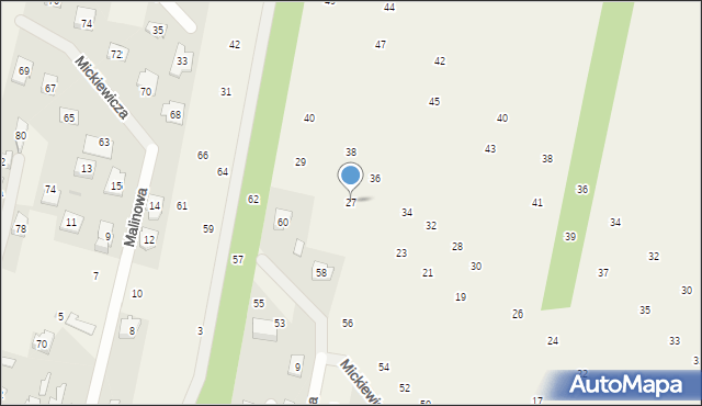 Maszewo Duże, Konopnickiej Marii, 27, mapa Maszewo Duże