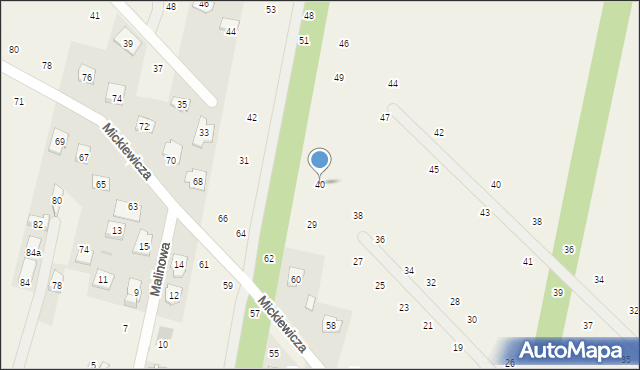 Maszewo Duże, Konopnickiej Marii, 40, mapa Maszewo Duże