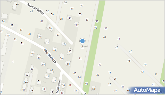 Maszewo Duże, Konopnickiej Marii, 42, mapa Maszewo Duże