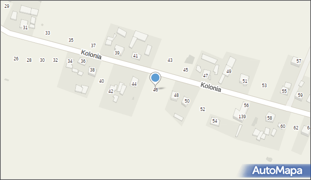 Maszków, Kolonia, 46, mapa Maszków